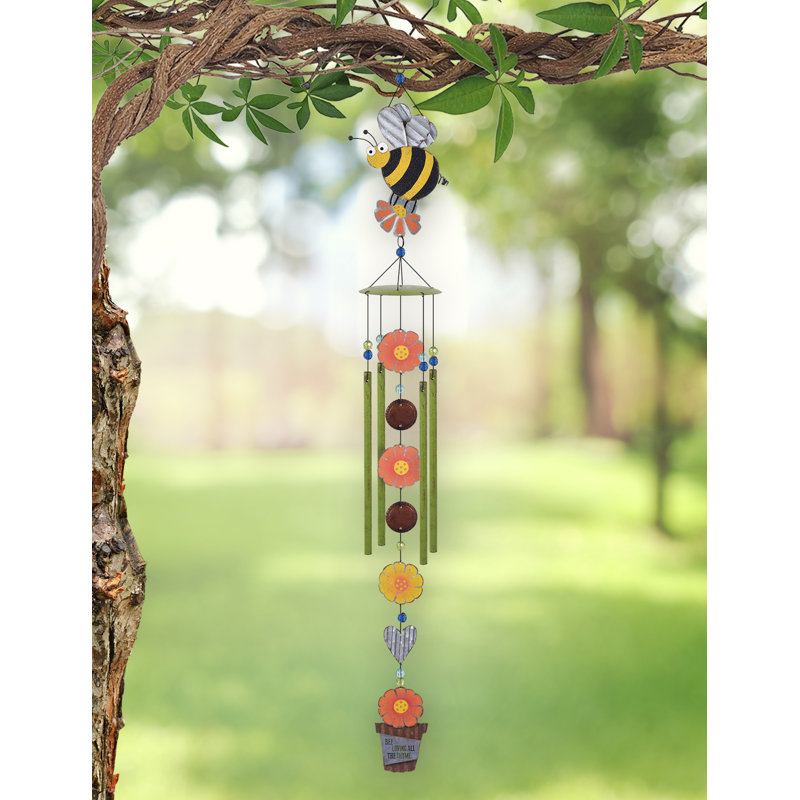 August Grove® Berj Bumble Bee Wind Chime Wayfair
